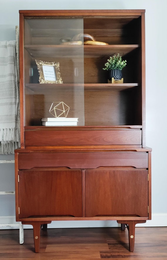 Stanley mid century hutch deals