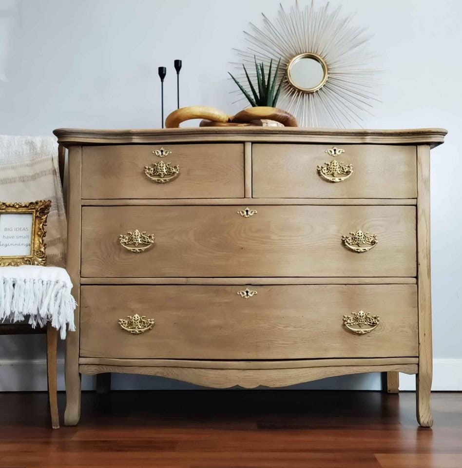 SOLD - Do Not Purchase - Restored Antique Oak Serpentine Dresser