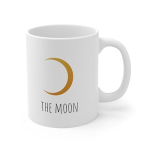 MOON LUMINARY Mug | Born on Moon Day Mug Gift | Wicca Women Mug Gift | Birthday Mother&#39;s Day, Gift for Him, Her, Them | Free Shipping 11oz