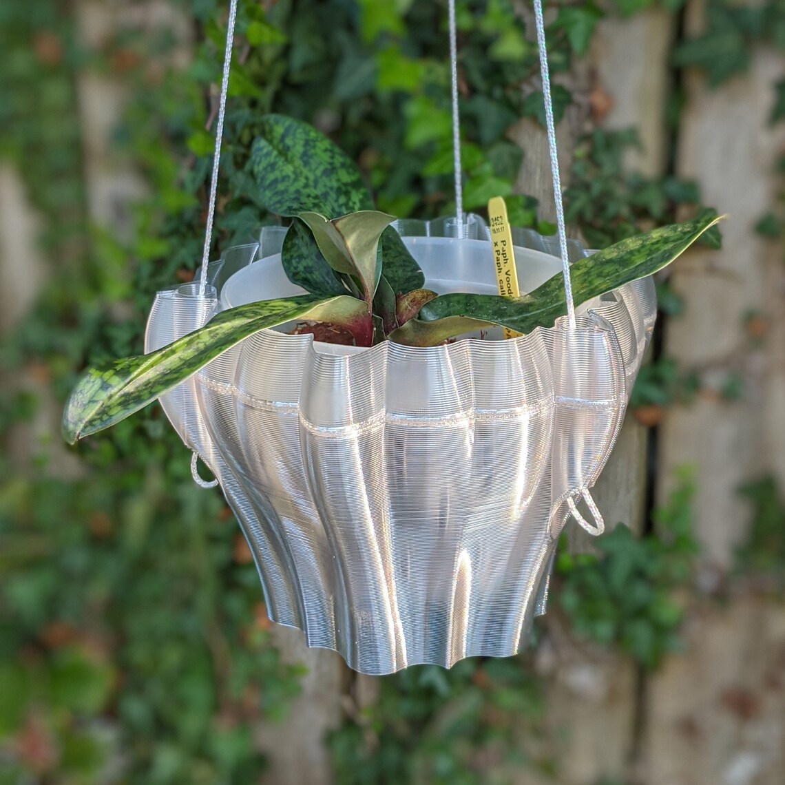 Orchid Hanging Planter Recycled Plastic Hanging Plant Pot Etsy