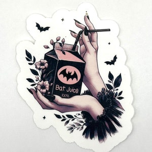 Bat Juice Gothic Sticker