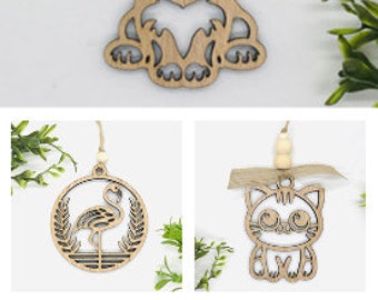 Wooden Beaded Car Charm