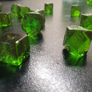Gummy D&D Dice Set: Lemon and Lime Flavour Dice