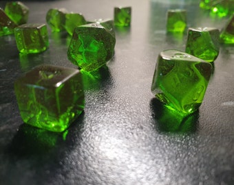 Gummy D&D Dice Set: Lemon and Lime Flavour Dice