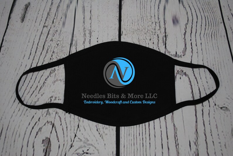 Custom Face Mask Company Logo Schoool Mascot Team Events Etsy