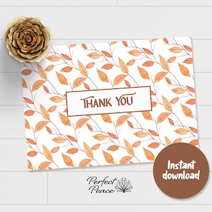 Thank you Card Printable, Downloadable Thank you Card, Digital Card, Thanks Card, Thanks, Instant Download,