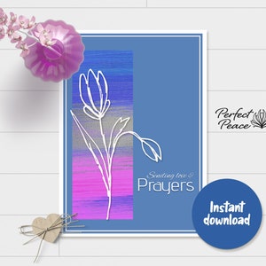 Sympathy Card Printable, Downloadable Sympathy Card, Religious Sympathy, Condolences Card, Sorry for Your Loss, Instant Download, Grief card