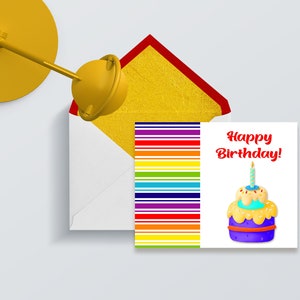 Birthday Card Printable, Downloadable Birthday Card, Digital Card, Child Birthday Card, Celebrate Card, Instant Download image 2