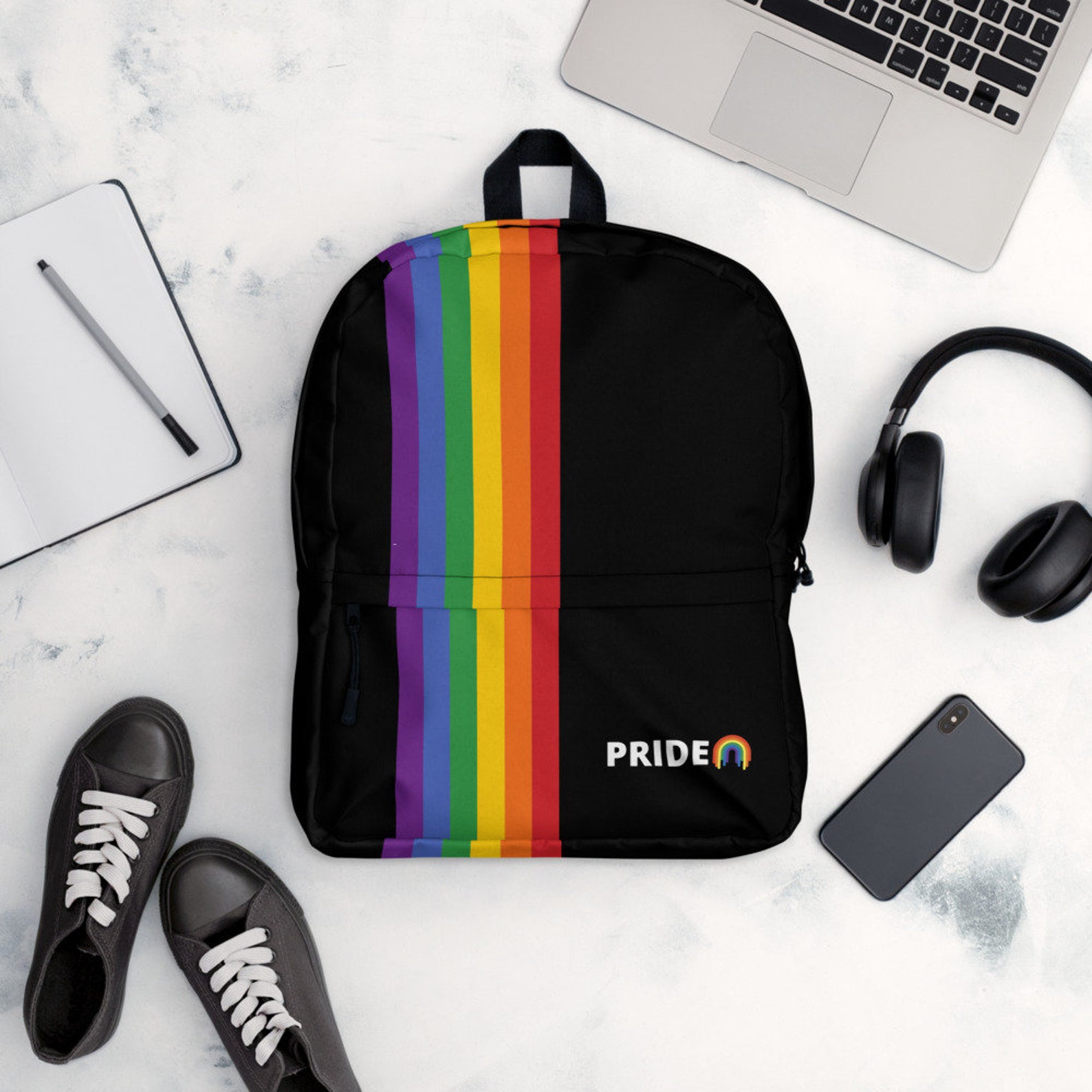 Rainbow Backpack Pride Bag Pride School Bag Lgbtq Bag Etsy