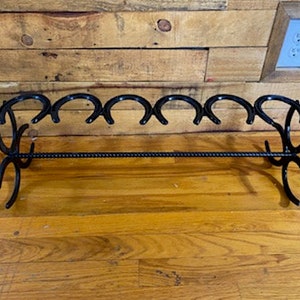 Horseshoe Boot Rack. Boot Rack, Cowboy Boot Organizer, Horseshoe Décor, Rustic Western Décor, Horseshoe Art