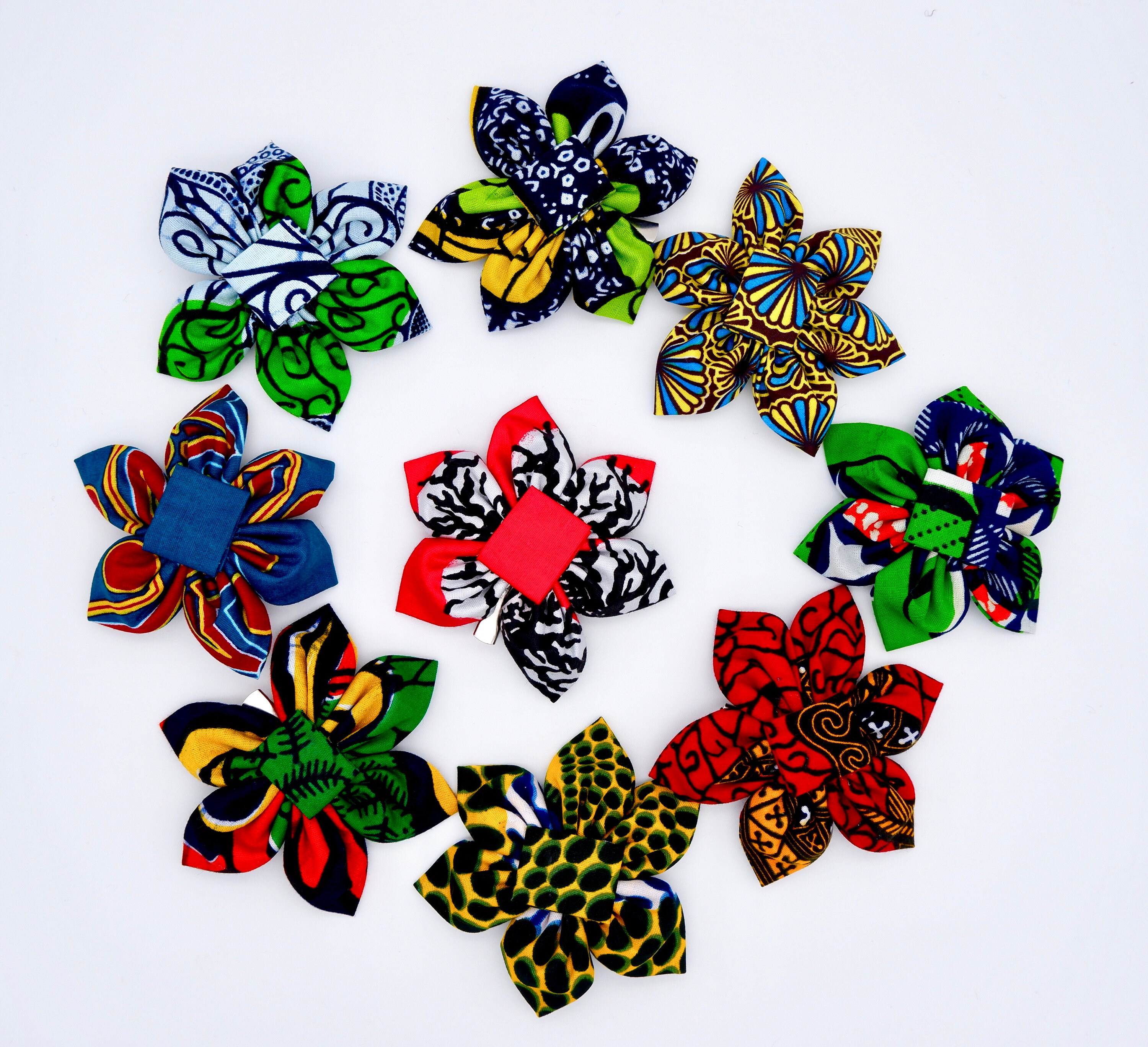 Ankara/kitengi Fabric Print Hair Clip -