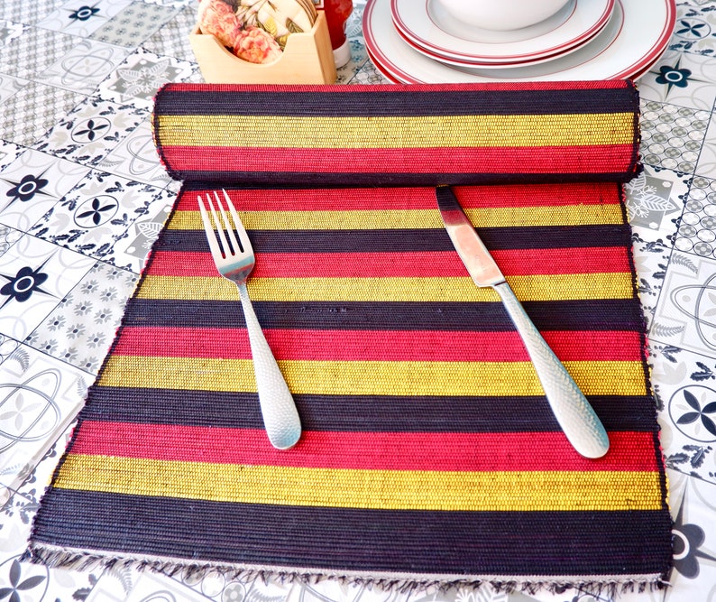 SISAL Placemats Set of 4 Dinning table mats wipeable Etsy