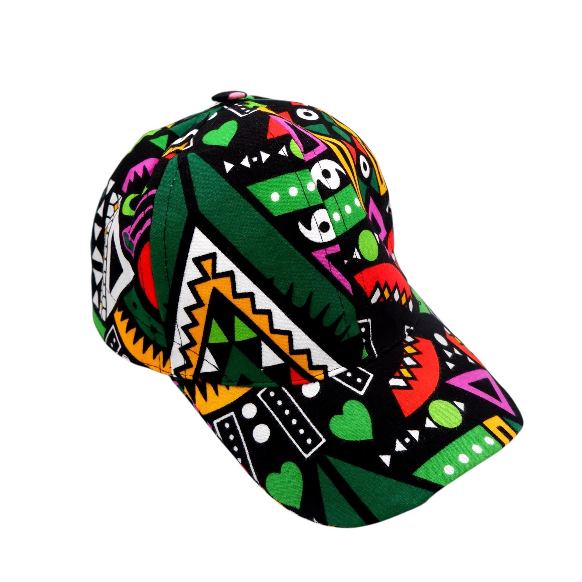 African Print/ankara Baseball Cap,beach Sun Hat, Trucker Caps,unisex ...