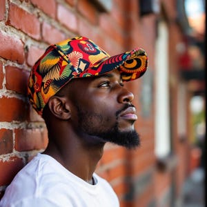 African Print/Ankara Baseball Cap,Beach Sun Hat, Trucker caps,Unisex and One Size