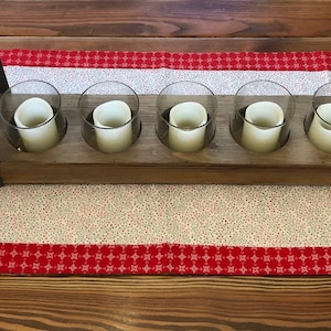 Christmas table runner, holiday table runner, red berries runner, red, white, and silver table runner, Christmas Decor