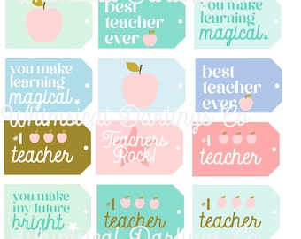 Teacher Gift Tags // Teacher Appreciation Week Gift // Best Teacher Ever // Teacher Gift
