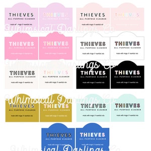 Thieves Label // Thieves Cleaner Label // Thieves Printable Label