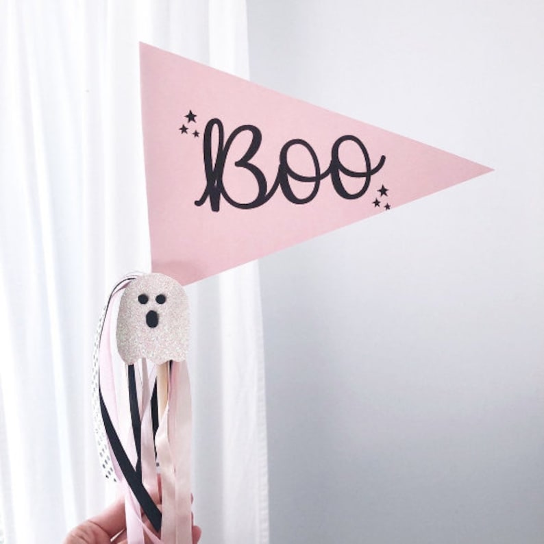 Boo Flag Printable TRANSPARENT BACKGROUND