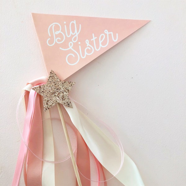 Big Sister Pennant Flag Printables