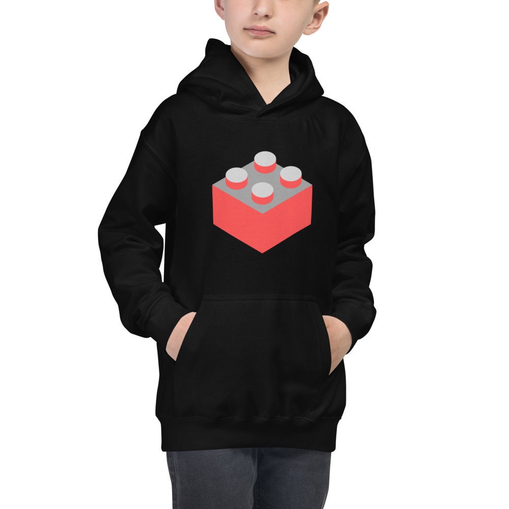 Youth Kids Brick Hoodie Lego hoodie Etsy