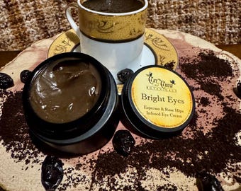 Bright Eyes Coffee Infused Eye Cream * Reduce Puffy Eyes * Dark Circles