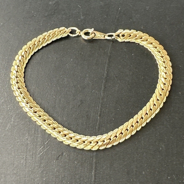 SALE Superb Art Deco French 18 Carat Gold Plated Bracelet.