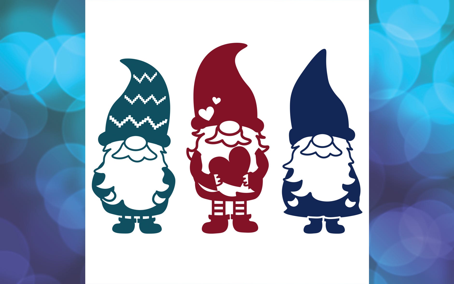 Decal Permanent Vinyl Gnome Trio Window Decal Car Sticker Bumper