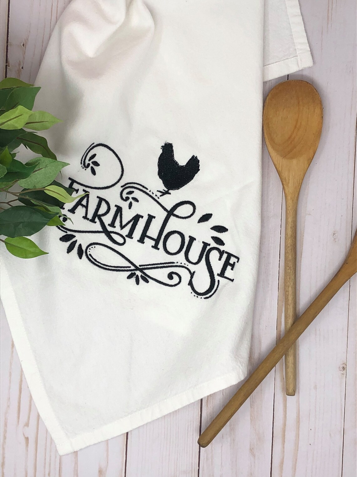 Farmhouse Cotton Hand Towel / Tea Towel for Kitchen / Bath / Etsy