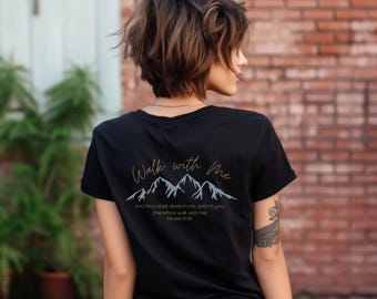 Walk With Me Tee, 2026 youth theme, Nature, Minimalist Back Print