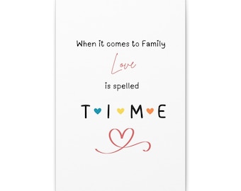 Family Love Canvas Art: Heartfelt Home Decoration (12"x18")