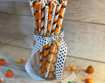 Halloween Paper Straws