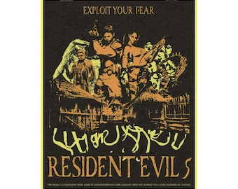 Resident Evil 5 / Lámina artística original de 20x25 cm (8"x10") del videojuego Resident Evil 5 (2009)