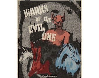 Marcas del Maligno / Impresión artística original de 8”x10” con el título de la canción Ghost