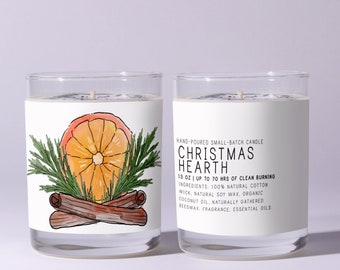 Christmas Hearth - Just Bee Candles - Soy Candle | Scented Candles | Scented Soy Candle | Natural Candle