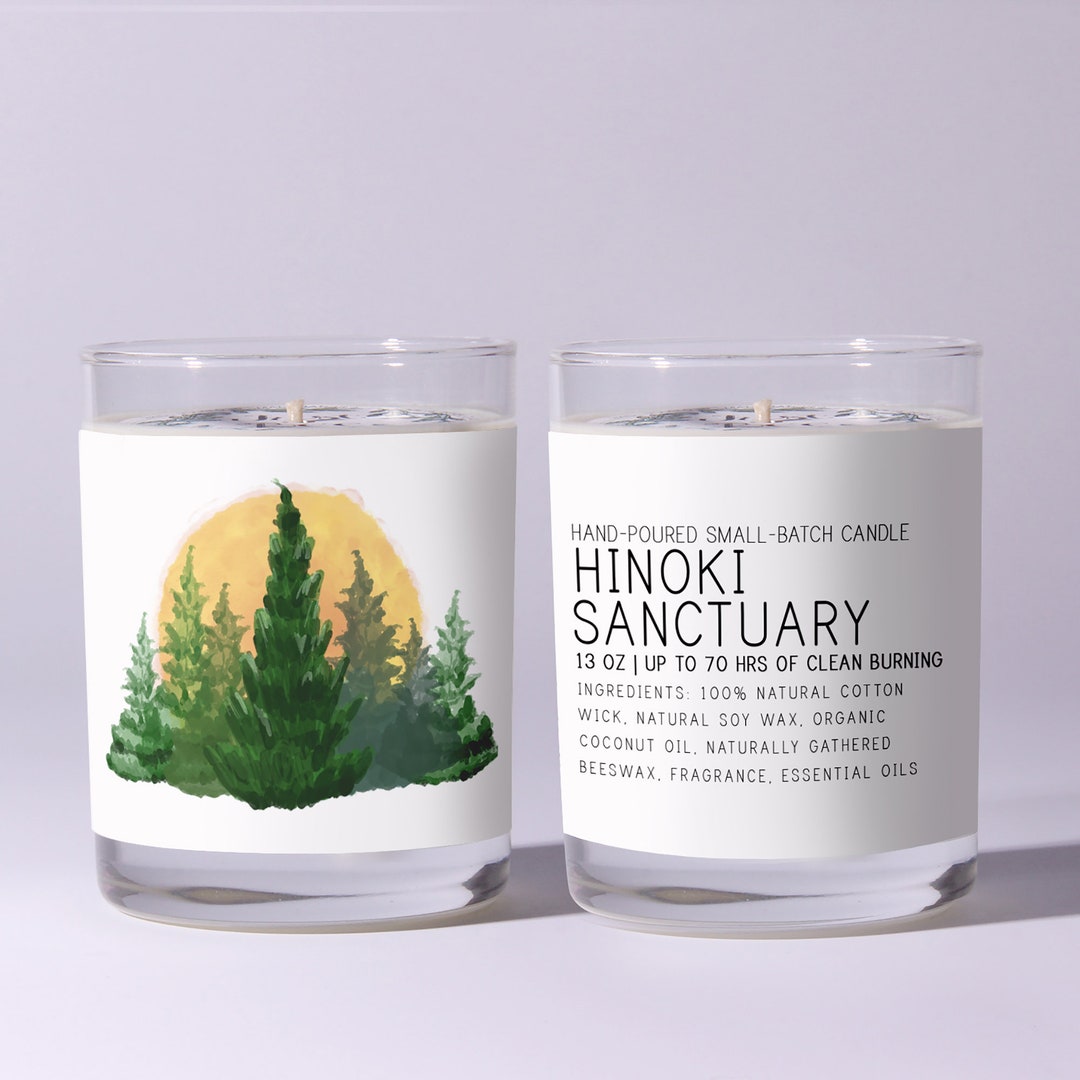 Hinoki Sanctuary Just Bee Candles Soy Candle Scented Candles Scented