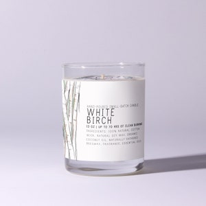 White Birch Just Bee Candles Soy Candle Scented Candles Scented Soy Candle Natural Candle image 3