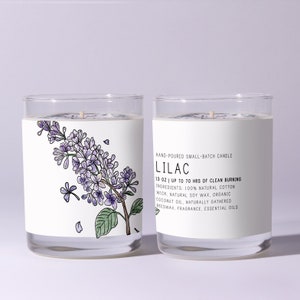 Lilas - Just Bee Candles - Bougie de soja | Bougies parfumées | Bougie de soja parfumée | Bougie naturelle