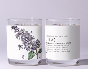 Lilas - Just Bee Candles - Bougie de soja | Bougies parfumées | Bougie de soja parfumée | Bougie naturelle