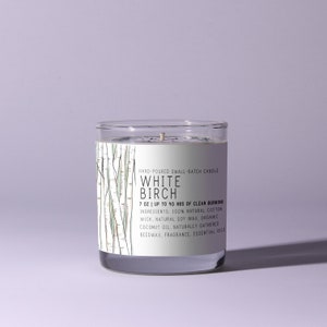 White Birch Just Bee Candles Soy Candle Scented Candles Scented Soy Candle Natural Candle image 4