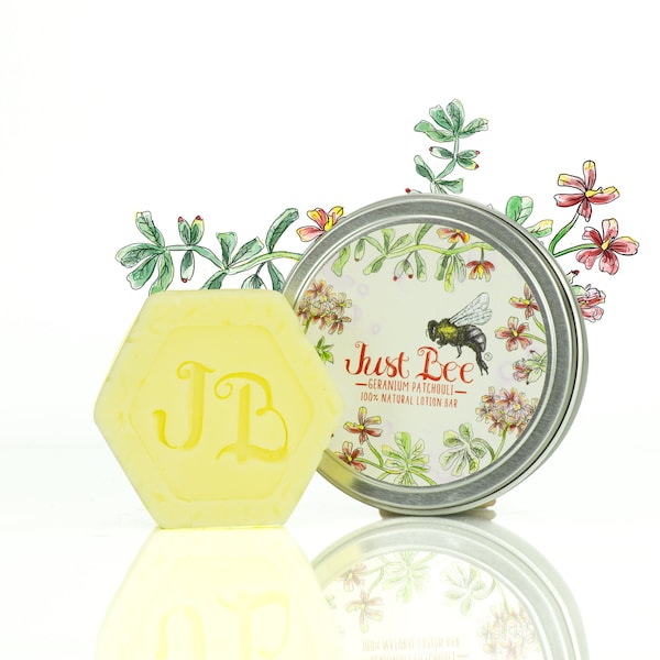 Patchouli Geranium - 100% Natural Lotion Bar