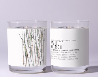 White Birch - Just Bee Candles - Soy Candle | Scented Candles | Scented Soy Candle | Natural Candle