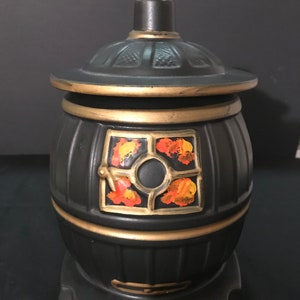 Vintage Pot Belly Stove Cookie Jar by McCoy USA