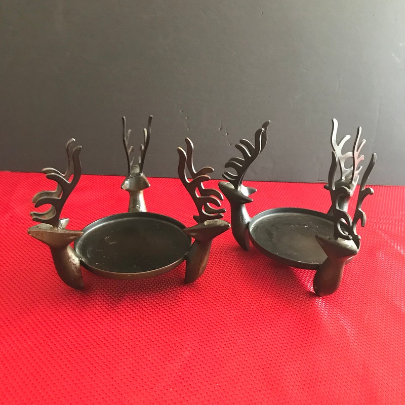 Metal Deer Antler Candle Holder main image 1