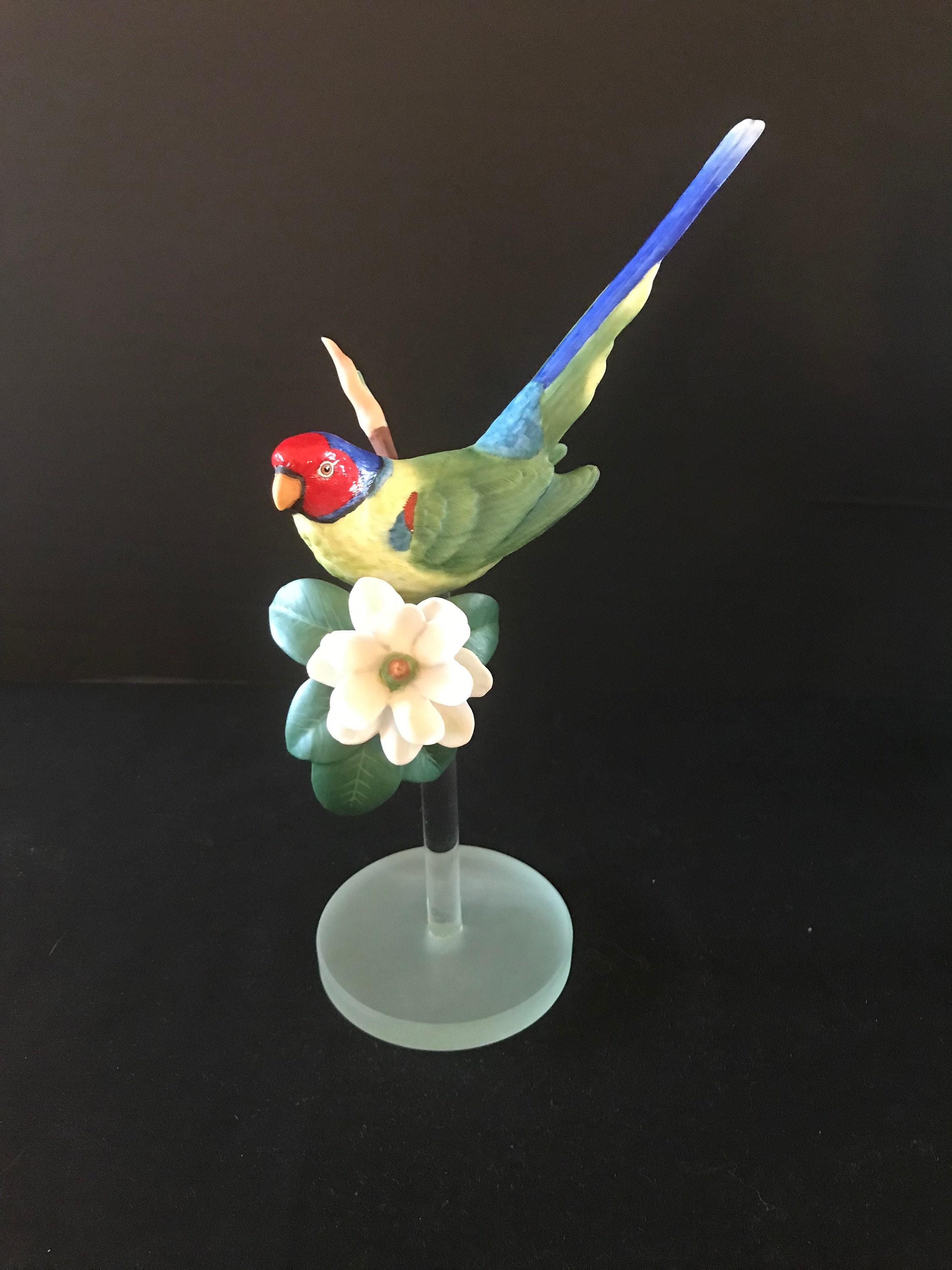 Vintage 1987 Franklin Mint Tropical Birds and Flowers (magnolia