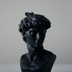 David Michelangelo Greek Statue Head Candle | Decor Gift