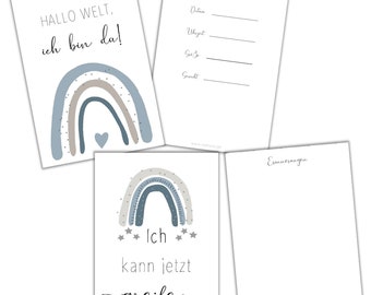 Meilensteinkarten, Download, PDF, Self Print, Mein erstes Jahr, Geschenk, Baby, Digital, Geburt, Kind