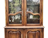 Vintage Country French Ethan Allen China Cabinet
