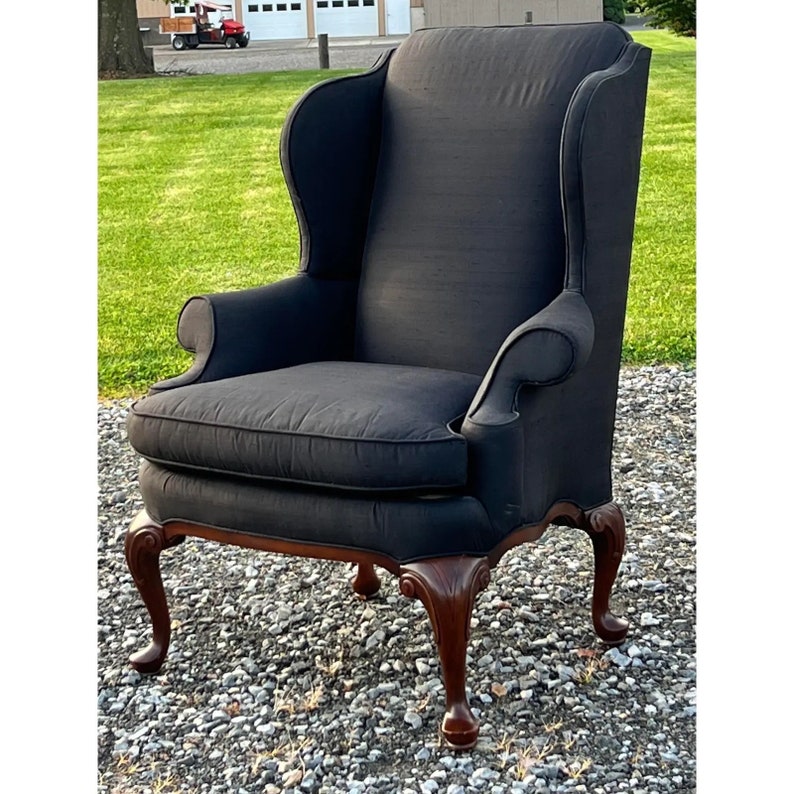 Harden Furniture Queen Anne Style Wingback Chair image 5