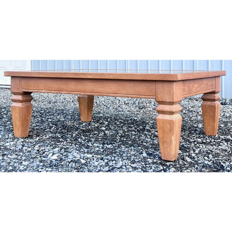 Rare Ethan Allen American Artisan Oak Coffee Table image 4