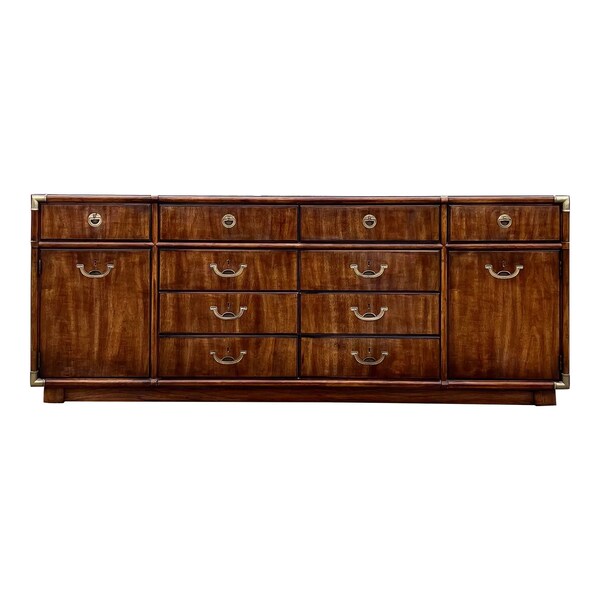 Drexel Accolade Campaign Style 10 Drawer Dresser/ Credenza